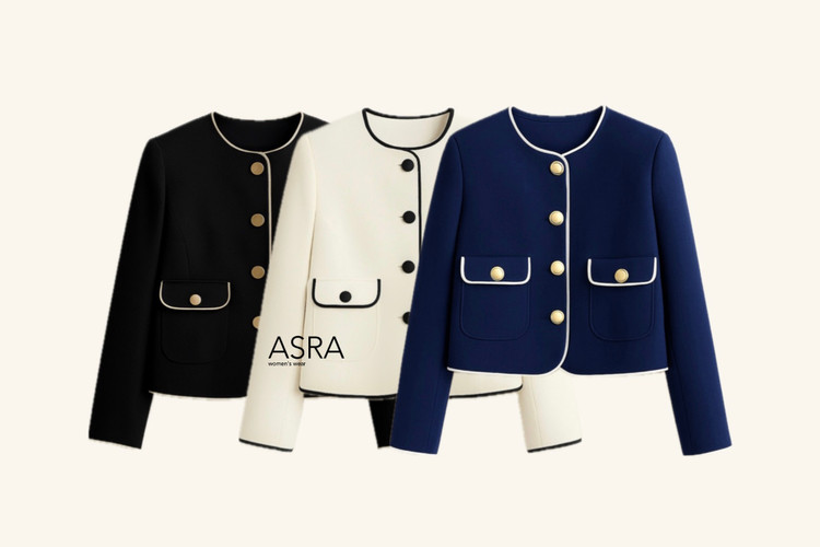 کت مجلسی کرپ مشکی سفید سورمهای