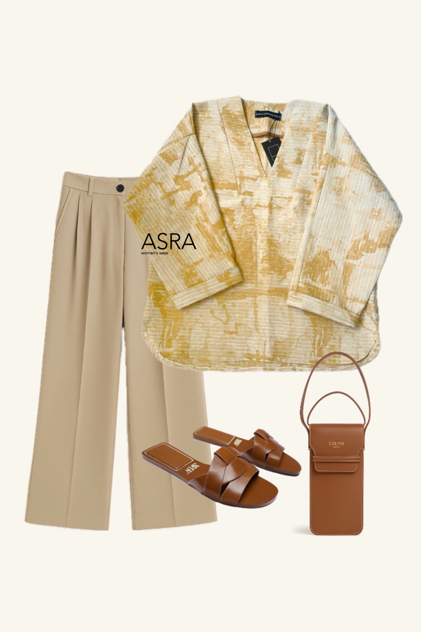 مانتو شومیزی خردلی