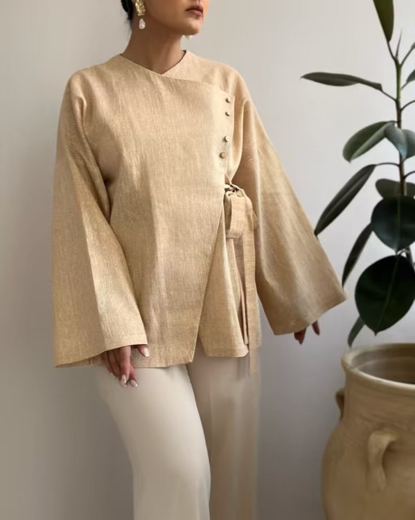 مانتو ژاکارد نمای پشت