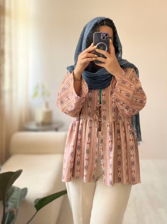 مانتو باتیک نمای پشت