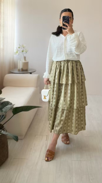 دامن نخی نمای جلو