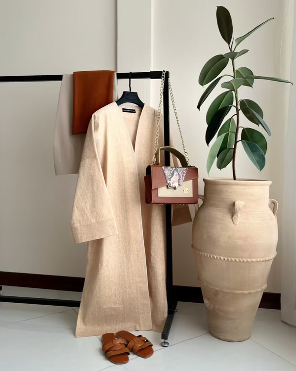 مانتو بلند ژاکارد لمه