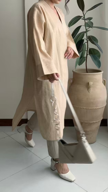 مانتو ژاکارد نمای پشت