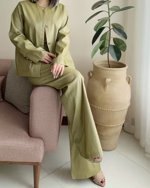 کت و شلوار تافته نمای جلو