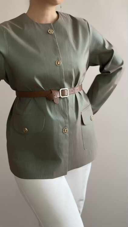 کت تافته نمای پشت