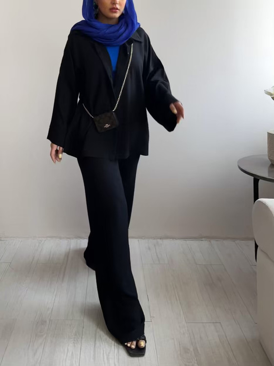 ست شومیز شلوار نمای پشت