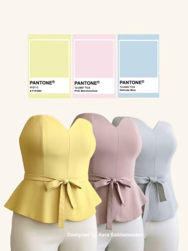 نیمتنه مجلسی کرپ کاپدار