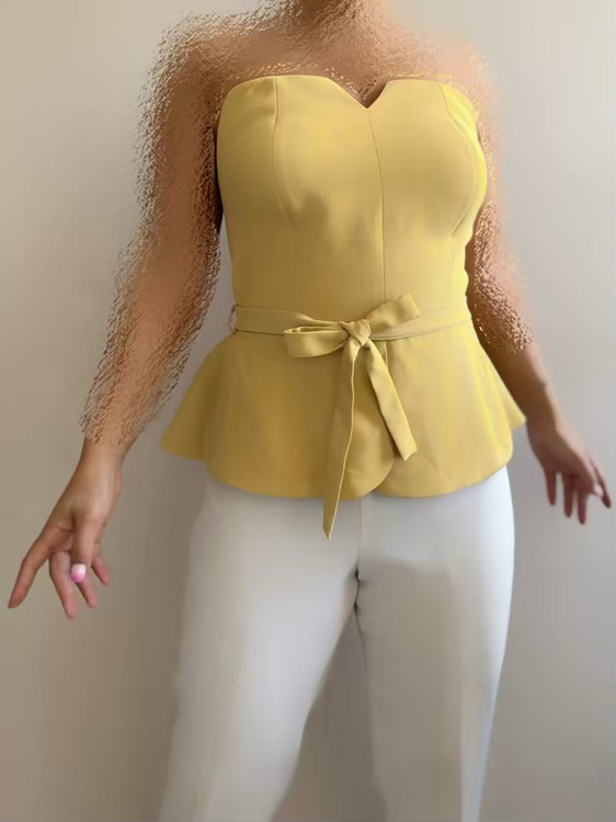 نیمتنه کرپ نمای پشت