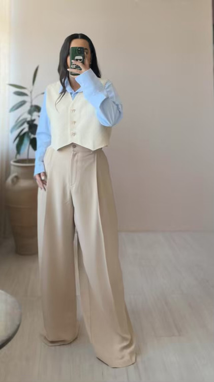 جلیقه ژاکارد نمای پشت