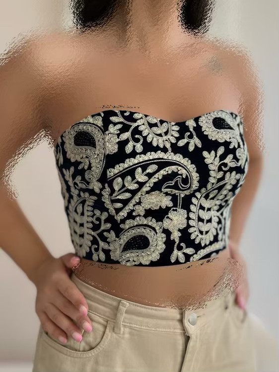 نیمتنه مخمل نمای جلو