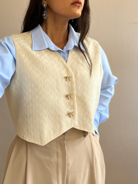 جلیقه ژاکارد جزئیات