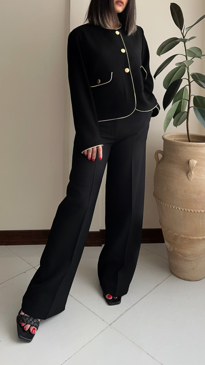 کت مغزی دوزی نمای جلو