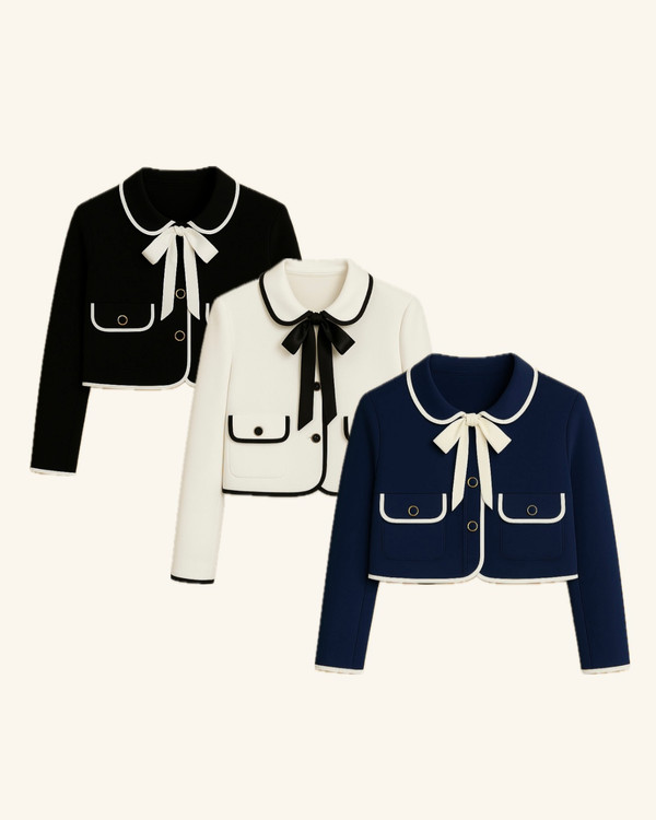 کت یقه ب ب کراوات