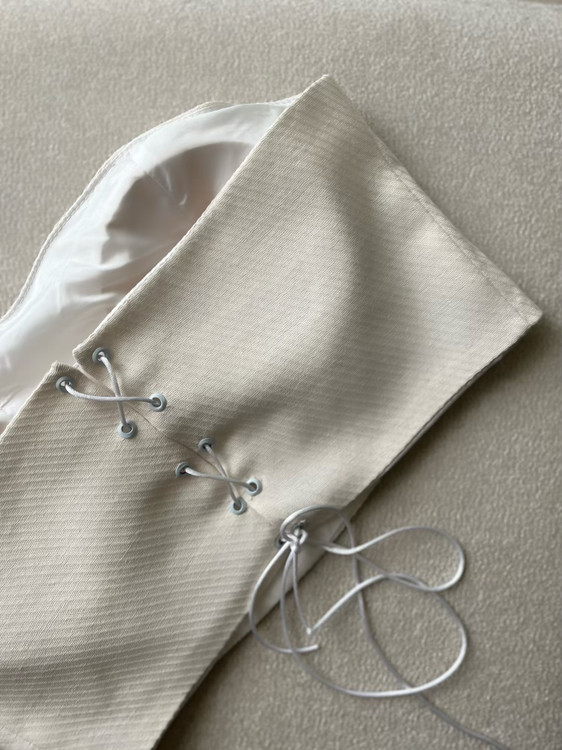 نیم تنه لینن نمای پشت