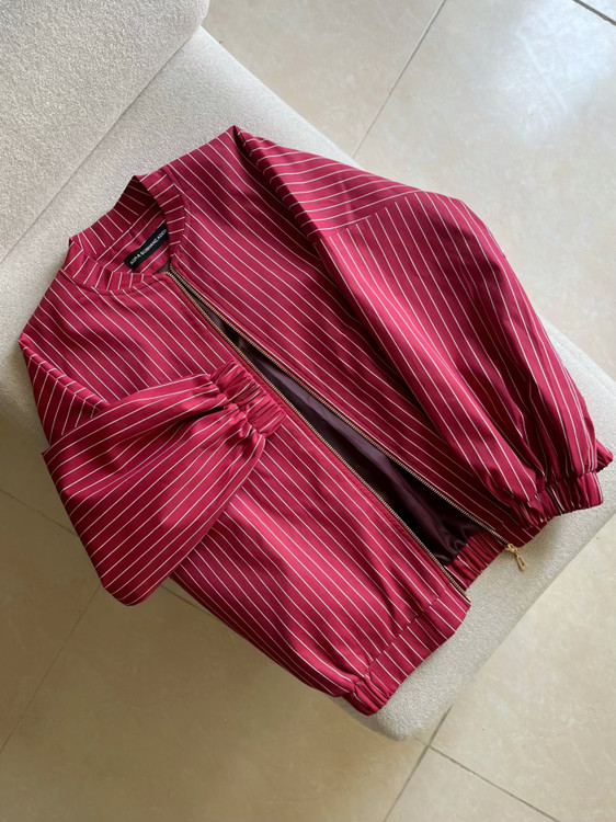 بامبر جکت آلبالو استایل