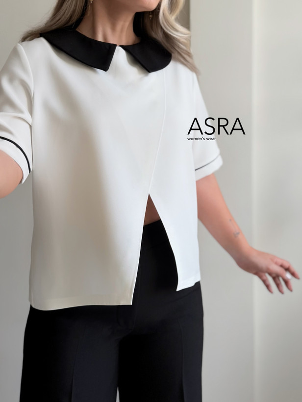 شومیز سفید زنانه سایزبندی